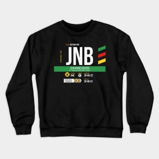 Vintage Johannesburg South Africa JNB Airport Code Travel Day Retro Air Travel Crewneck Sweatshirt